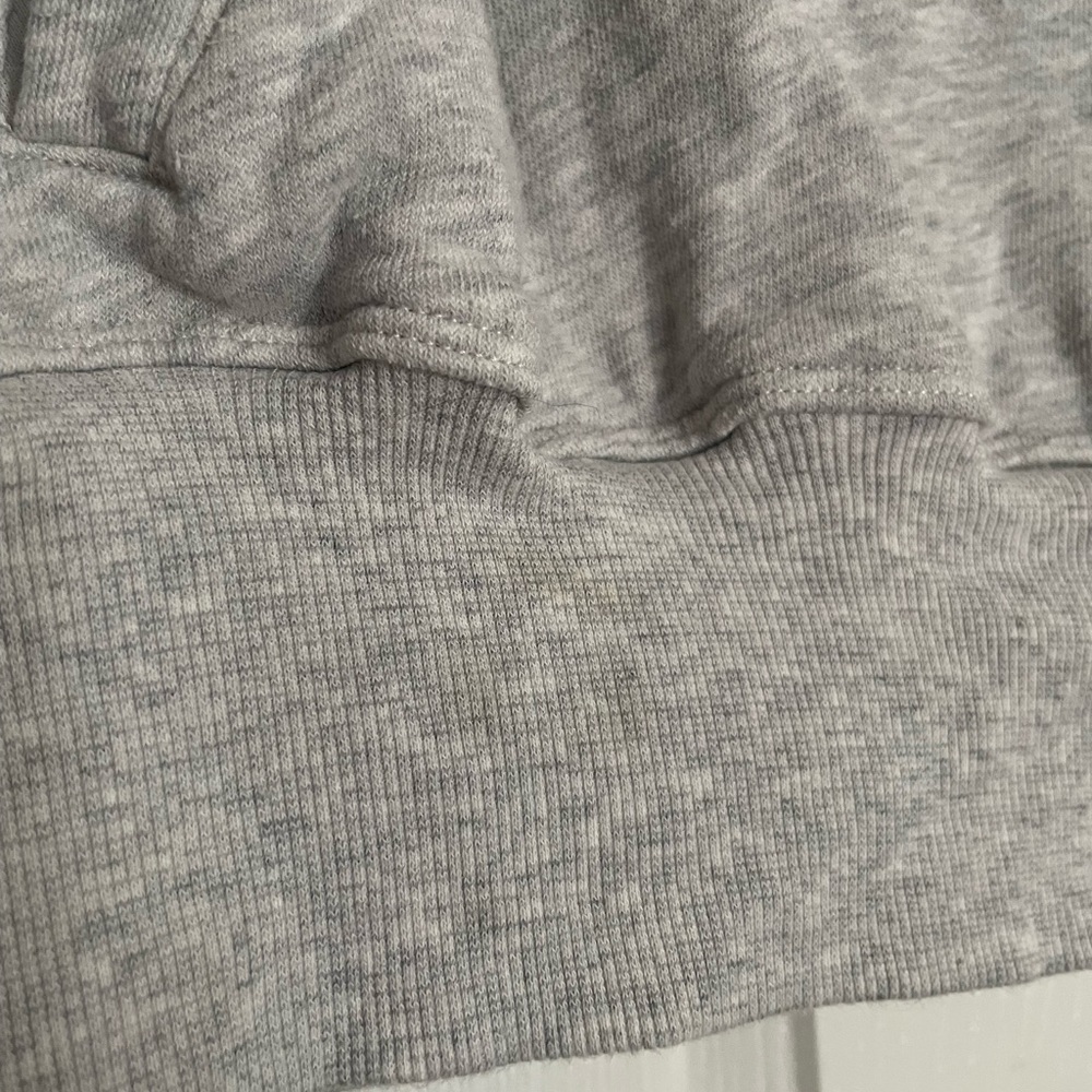 Gray Women's Zip-Up Cropped Hoodie XS - Picture 4 of 4
